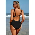 thumbnail image 3 of ATTRACO One Piece Swimsuit Women Square Collar Bathing Suit Sexy Monokini Swimwear S-XL, 3 of 7
