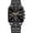 black, variant on Luxury Man Quartz Wristwatch Waterproof Luminous Chronograph Men's Square Sport Watches Stainless Steel Men Watch