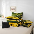 thumbnail image 4 of Erosebridal American Football Bed in a Bag King size, Soccer Sports Bed Set, Green Orange, Green Bay, Microfiber 7pcs, 4 of 5