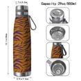 thumbnail image 3 of Leopard Print 29oz Stainless Steel Insulated Thermos with Tea Filter, 360° Printed Travel Bottle, Leakproof BPA-Free Flask with Anti-Slip Base, 304 Inner & 201 Outer, Vacuum Cup, 3 of 6