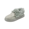 thumbnail image 4 of Avamo Womens Comfort Moccasin Slippers Closed Toe Slip On Loafer Fluffy Warm Flats Shoes Grey 4, 4 of 9