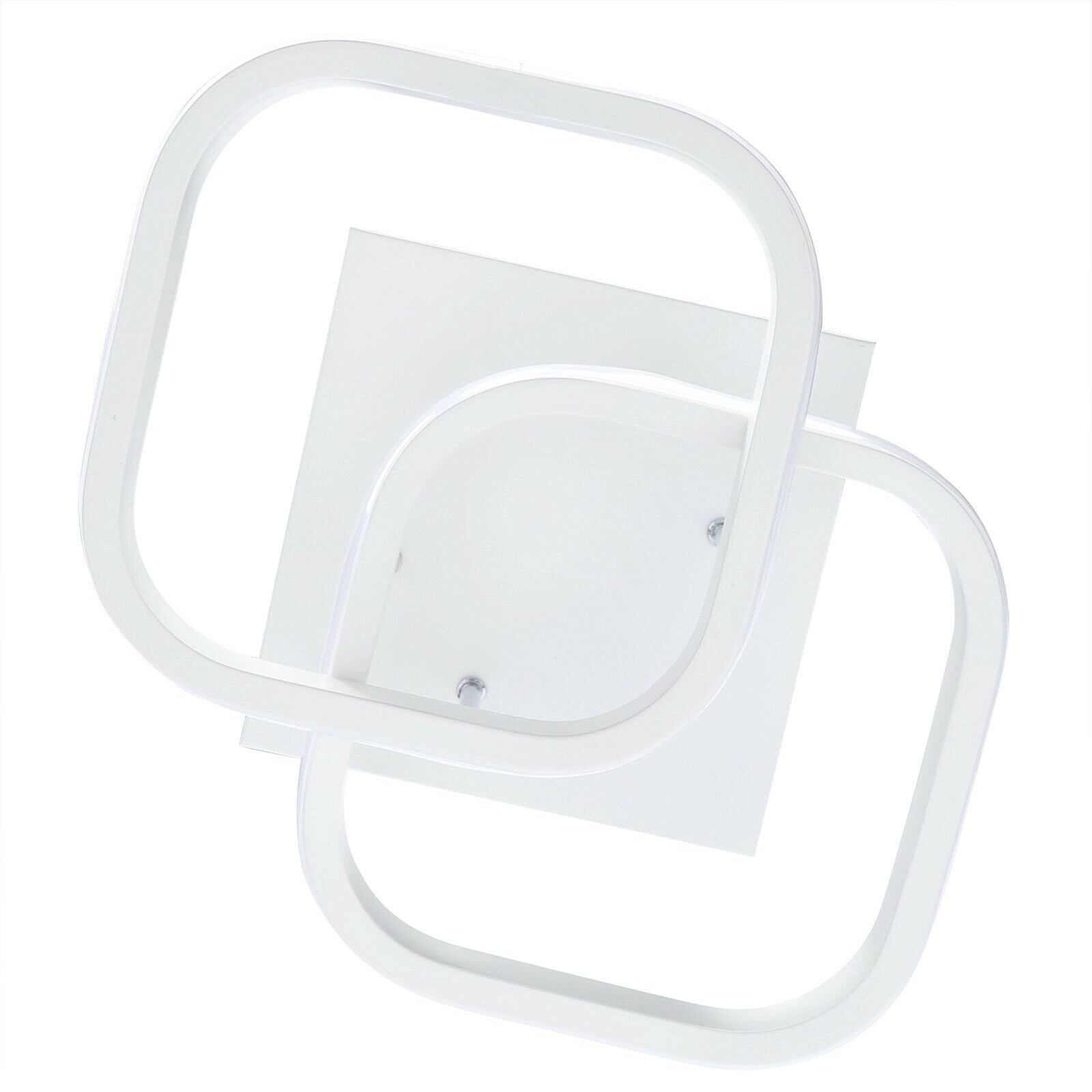 Modern Hallway LED Ceiling Light,Square Flush Mount Ceiling Lighting Fixture,Bathroom Mini 2 Head Acrylic Close to Ceiling Lamp Geometric Chandelier for Bedroom,Office,Living Room,Kitchen 22W