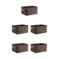thumbnail image 3 of maskred Sac de Rangement Robuste et Durable pour un Espace Bien Organisé Boîte de Rangement Pliable avec Poignée en Coton Multifonctions Marron 5Set, 3 of 6