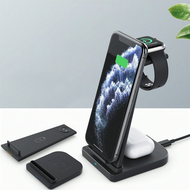Dvkptbk Wireless Charging Station 3 in 1 Charging Station for Multiple