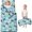 Monster Cartoon Truck Blue Pattern-1, variant on Monster Cartoon Truck Black Pattern Teens Toddler Nap Mat with Pillow, Sleeping Mat Bag for Preschool Daycare 59"x22"