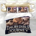 thumbnail image 5 of The Incredible Journey-themed Bed Sheet Set Three Piece Set Comfortable And Skin Friendly Unique Design Home Decor Gifts For Family Friends fans54''x79''（135cm*200cm）, 5 of 6