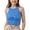 Blue, variant on Ticikt Girls Tank Tops Kids Athletic Ribbed Knit Sleeveless Crop Tops Basic Camisole