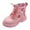 Z2 Pink, variant on Girls Boots Fashion Mesh Lace Shoes Non Breathable Quality Footwear for Active Kids(Color:Black,Size:11.5)