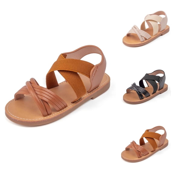 Toddler Girls Sandals and Beach Slides for Kids, Breathable Lightweight Comfortable Everyday Casual Outdoor Play School Summer Shoes (2-8Y)