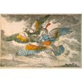 thumbnail image 2 of Baron MNchhausenN(1720-1797). Baron M???nchhausen Flying Around The World On The Back Of An Eagle. Engraving From An Early, 2 of 2