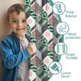thumbnail image 3 of Blackout Kids Curtains,Green Pink Geometric Pattern Childrens Insulated Curtains Set Of 2,Bedroom Essentials,Toddler Room Decor 42"x63", 3 of 5