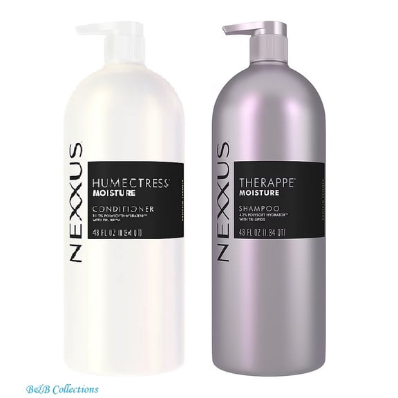 Nexxus Therappe & Humectress Moisture Shampoo and Conditioner Set, 43 fl oz Each, Salon-Quality Hydrating Hair Care for Dry Hair