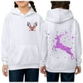 thumbnail image 3 of Mercatoo Childs Cartoo𝐧 Reindeer Sweatshirt Toddler Christmas Hood Activewear Kids Xmas Long Sleeve Hoodies Tracksuit, 3 of 3