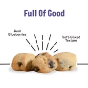 Three Dog Bakery Soft Baked Blueberry Muffin Bites Dog Treats, 18 oz