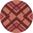 thumbnail image 1 of Ahgly Company Machine Washable Indoor Round Transitional Bright Orange Area Rugs, 7' Round, 1 of 7