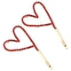 thumbnail image 3 of 2 pinzas para el cabello en forma de corazón, horquillas de diamantes de imitación, delicada aleación para la cabeza (rojo), 3 of 5