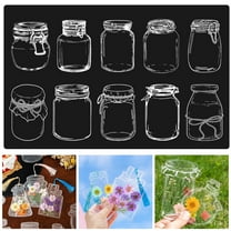 Tnobhg 20Pcs DIY Transparent Dried Flower Bookmarks Exquisite Design Creative Floral Plant Clear Bookmarks Decorations