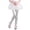 Silver, variant on Girls' Metallic Leggings - Stretchy Shiny Casual Pants for Toddlers & Kids - Elastic Waist Stage Performance Tights (3-10Y)