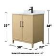 thumbnail image 6 of Wyndham Collection WCH717130SWHCMUNSMXX Elan 30" Free Standing Single Basin Vanity Set -, 6 of 7