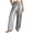 Light Gray, variant on larppty Linen Pants Women Summer Elastic Waist Drawstring Straight Leg Pants Flowy Beach Vacation Lounge Trousers with Pocket (Light Gray, XL)