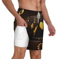 thumbnail image 3 of Goofa Casino Playing Cards Printed Men's Swim Trunks Board Shorts Quick Dry Mens Swimming Trunks with Compression Liner,Breathable Fit Hawaii Beach Shorts-Small, 3 of 9
