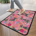 thumbnail image 4 of Chihuahua and Flower Florals Door Rugs,Washable Non Slip Door Mats Indoor,Decorative Door Mats,Entry Mat Indoor for Entrance,Bedroom,Kitchen,Bathroom,30"x17", 4 of 6