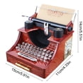 thumbnail image 3 of QTOCIO Vintage Typewriter Spring Music Box Home Office Decoration Imaginative Gift For Pals Couples Birthday, 3 of 4