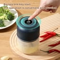 thumbnail image 5 of Electric Garlic Chopper, 4.7 x 3.7 x 3.7 in, Cordless USB Rechargeable, for Quick Chopping of Garlic, Onions, and Herbs, Ideal for Home Kitchen Meal Prep and Camping, 5 of 8