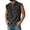 Black #007, variant on Qcmgmg Henley Shirts for Men Vintage V Neck Gym Mens Muscle Shirt Distressed Button Sleeveless Tank Tops Men with Chest Pocket Blue 3XL