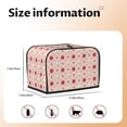 thumbnail image 5 of Honeii Strawberry Print 2 slice Toaster Cover, Two Slice Toaster Dust-proof Cover For Kitchen Small Appliance and Fingerprint Protection, 5 of 7