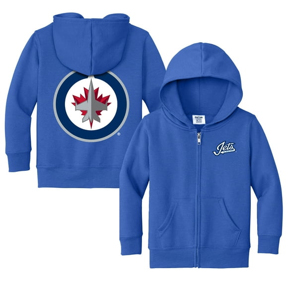 Toddler Chad & Jake Blue Winnipeg Jets Logo Full-Zip Hoodie Jacket
