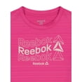 thumbnail image 7 of Reebok Girl's Athletic Striped Short Sleeve Graphic T-Shirt, Sizes 4-18, 7 of 7