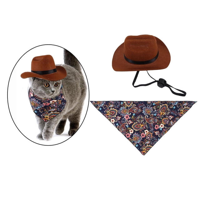 Sombrero de Vaquero para Mascotas perfecl Accesorios de Cosplay M