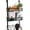 Black-9 Hook 2 Mesh, variant on Over The Door Hooks Organizer - Over Door Hanger with 16 Hooks & 2 Baskets for Hanging Coat, Clothing, Towel, Hanging Organizer for Bathroom, Closet, College Dorm, Grey