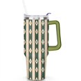 thumbnail image 2 of Doodle Bows Diamond Stars 40 Oz Tumbler with Handle Lid and Straw Stainless Steel Double Walled Vacuum Insulated Cup Merry Christmas Gifts Tumbler for Women Men Friends Outdoor Indoor, 2 of 6