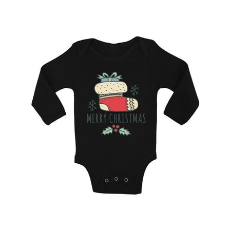 

Awkward Styles Ugly Christmas Baby Outfit Bodysuit Xmas Stocking Baby Romper