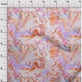 thumbnail image 3 of oneOone Polyester Spandex Orange Fabric Fluid Ink Craft Projects Decor Fabric Printed By The Yard 56 Inch Wide, 3 of 4