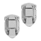 thumbnail image 2 of Box Latch Hook Small Lock Hasp Wooden Box Jewelry Box Cabinets Indoor Use Chrome-Plated Iron 2Set, 2 of 4