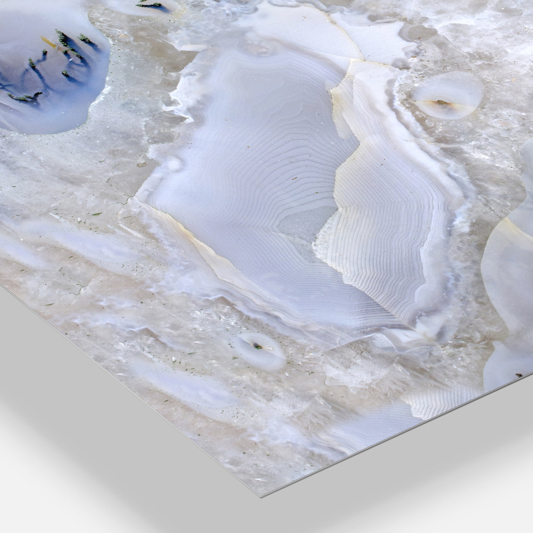 Designart 'Agate Stone Background ' Abstract Metal Wall Art Print