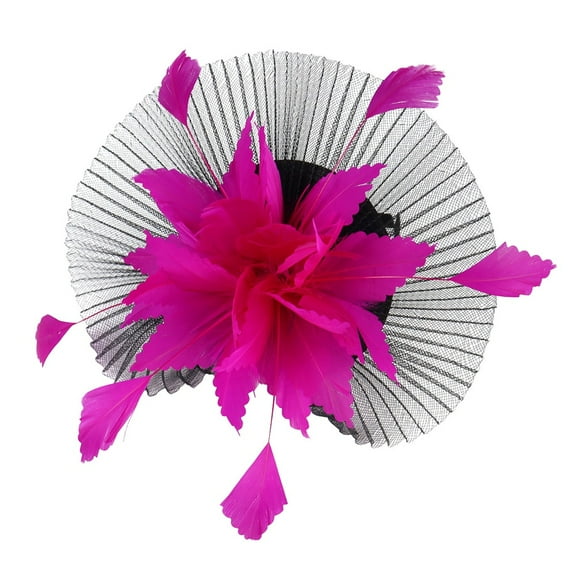 Masteelf Ladies Hats Mesh Hat Christmas Headwear Miss 28X23CM Rosy