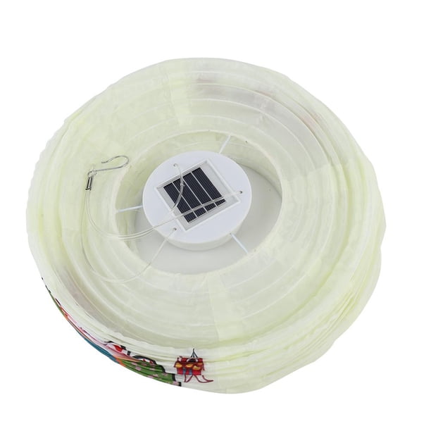 Lámpara Linterna solar de estilo japonés de 25 cm tela estampada para Bar Pub decoración del hogar (E) Ndcxsfigh Para estrenar