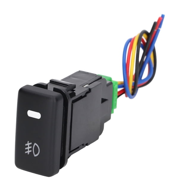 Interruptor de lámpara impermeable, interruptor de lámpara de automóvil Interruptor de luz antiniebla 3A Interruptor de lámpara antiniebla Rendimiento confiable