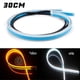 thumbnail image 2 of 2 pieces of LED DRL car daytime running light flexible waterproof light bar motorcycle turn signal brake water lamp 12V(White & Yellow-30CM), 2 of 4