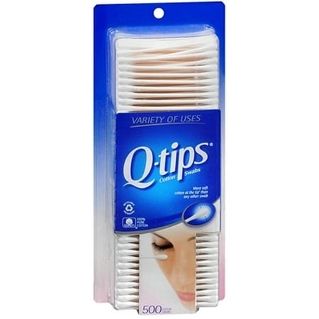 Q-tips Cotton Swabs 500 ea (Pack of 3) - Walmart.com