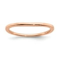 thumbnail image 1 of Solid 10k Rose Gold Contoured Curved Notched Wedding Band Ring Size 8, 1 of 7