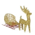 thumbnail image 3 of UPOUART Iron Christmas Reindeer Sleigh Ornament for Holiday Desktop, Festive Party, Home and Office Decoration, 3 of 8