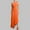 Orange, variant on Sakmal Shift Womens Dresses Brown Maxi Wedding Guest One Shoulder Dress Sleeveless Pleated Dresses for Women