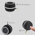thumbnail image 2 of Mini altavoz portátil, altavoz de entrada de línea de altavoz de teléfono móvil de 3 W con interfaz de audio AUX de 3,5 mm de graves claros, Plug and Play, 2 of 5