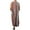 Orange, variant on Men's Soft Robe Cotton Vintage Kaftan Long Lightweight Boho Cool Nightshirt House Coat 3/4 Sleeve Style4 Medium
