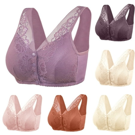 abtuhar Women Plus Size Bras Push Up Bras for Women Casual Sexy Top Wire Free Underwear Sports Lingerie